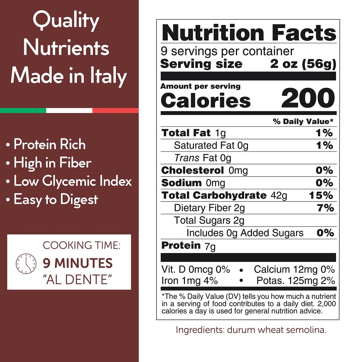 Bucatini Italian Pasta 24-Hour Slow-Dried in Italy