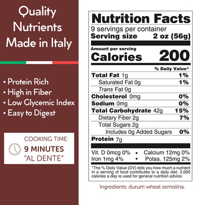 Bucatini Italian Pasta 24-Hour Slow-Dried in Italy