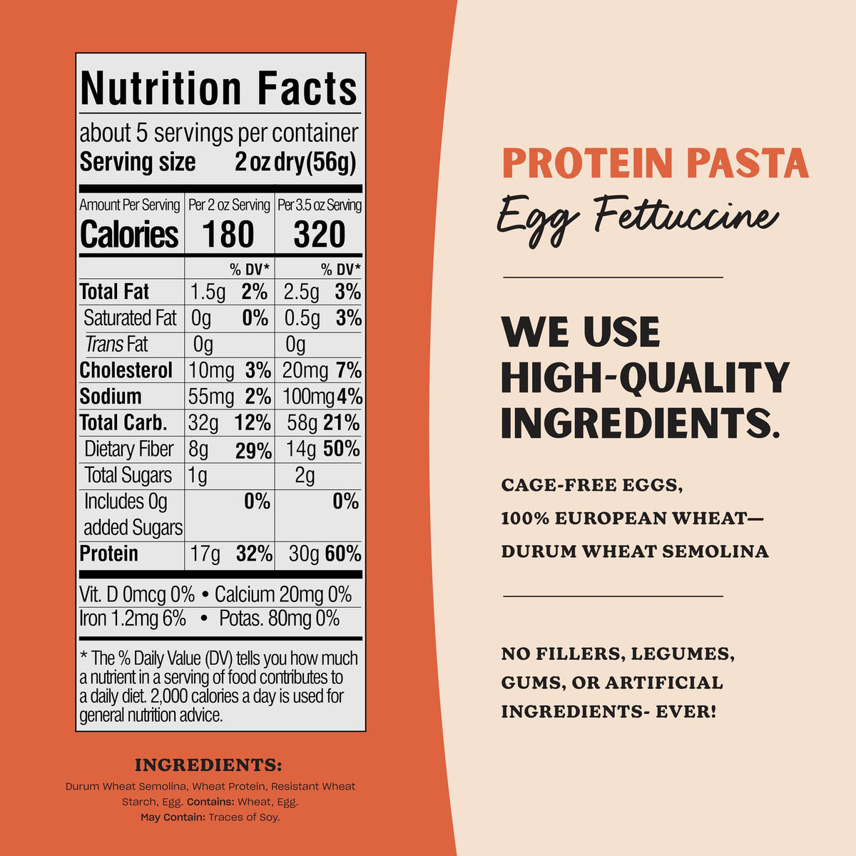 Protein Fettuccine 30g Protein Lower Carb