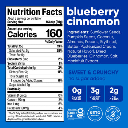 Blueberry Nut Granola Low-Carb Crunchy Blend