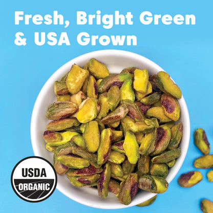 Organic Pistachio Halves California Grown Unsalted