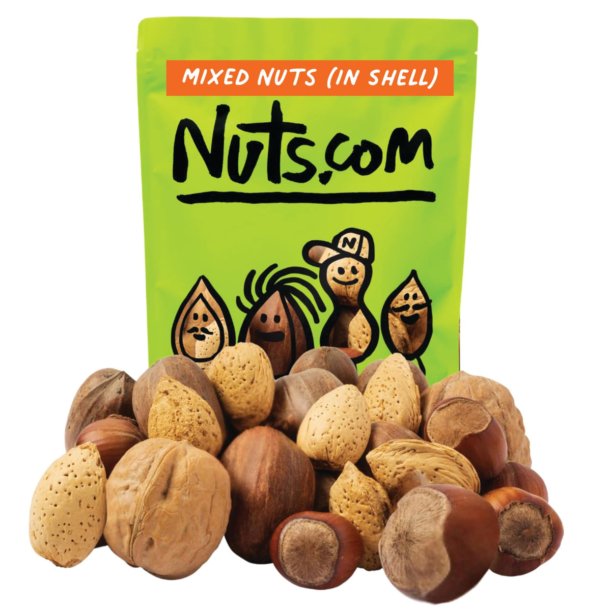 Mixed Nuts in Shell Natural Four-Nut Variety