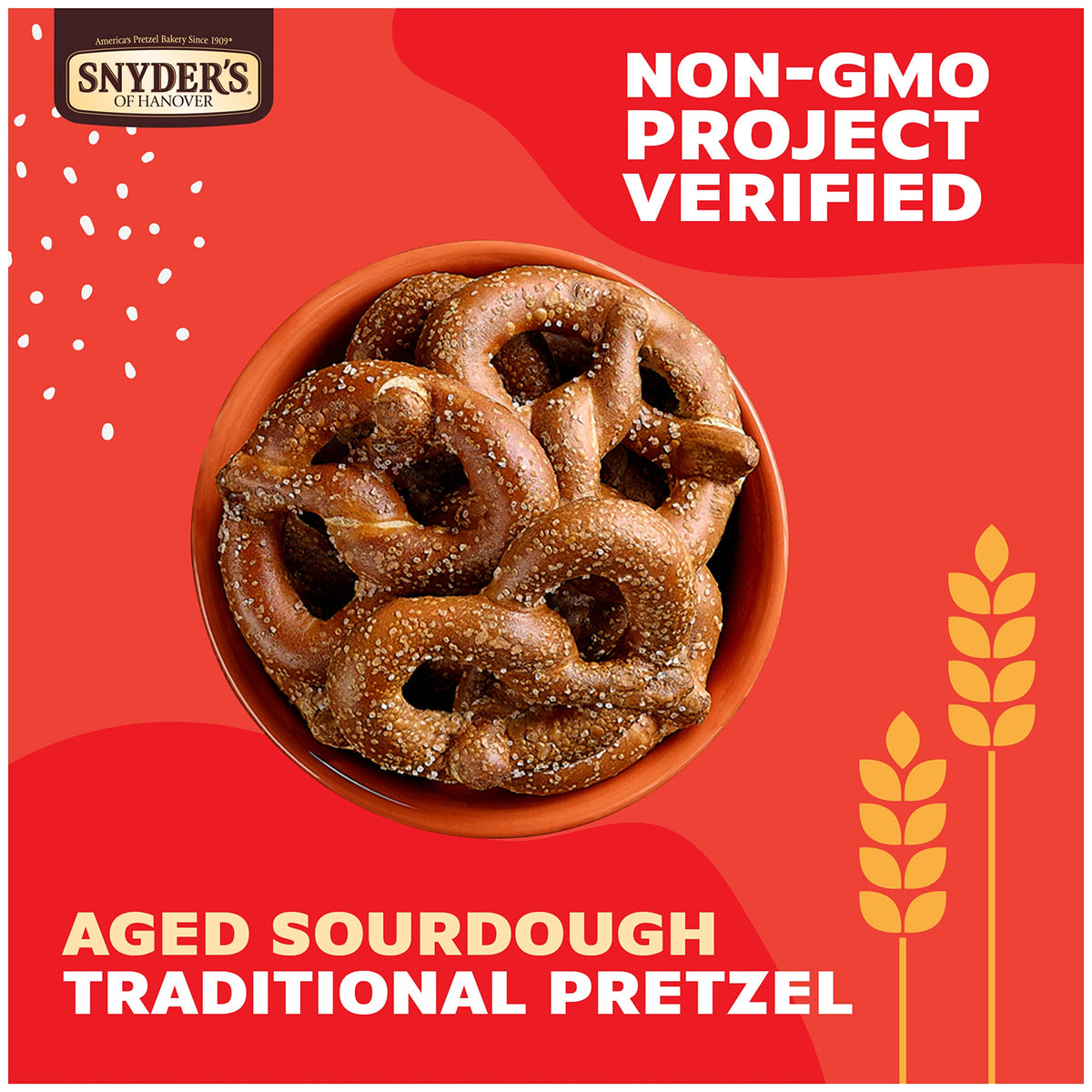 Sourdough Hard Pretzels Classic Crunch 12-Pack
