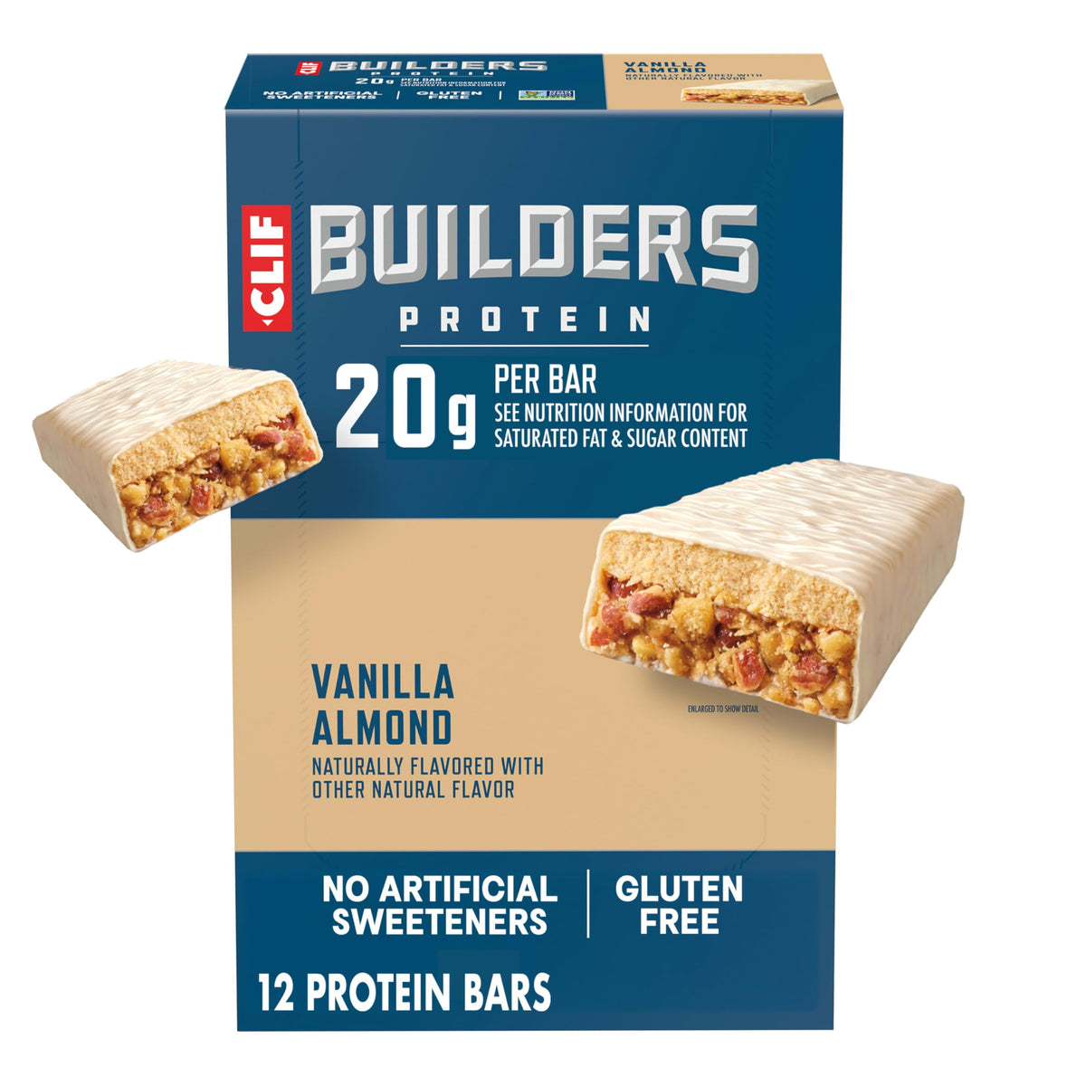 Vanilla Almond Protein Bars 20g Plant Protein