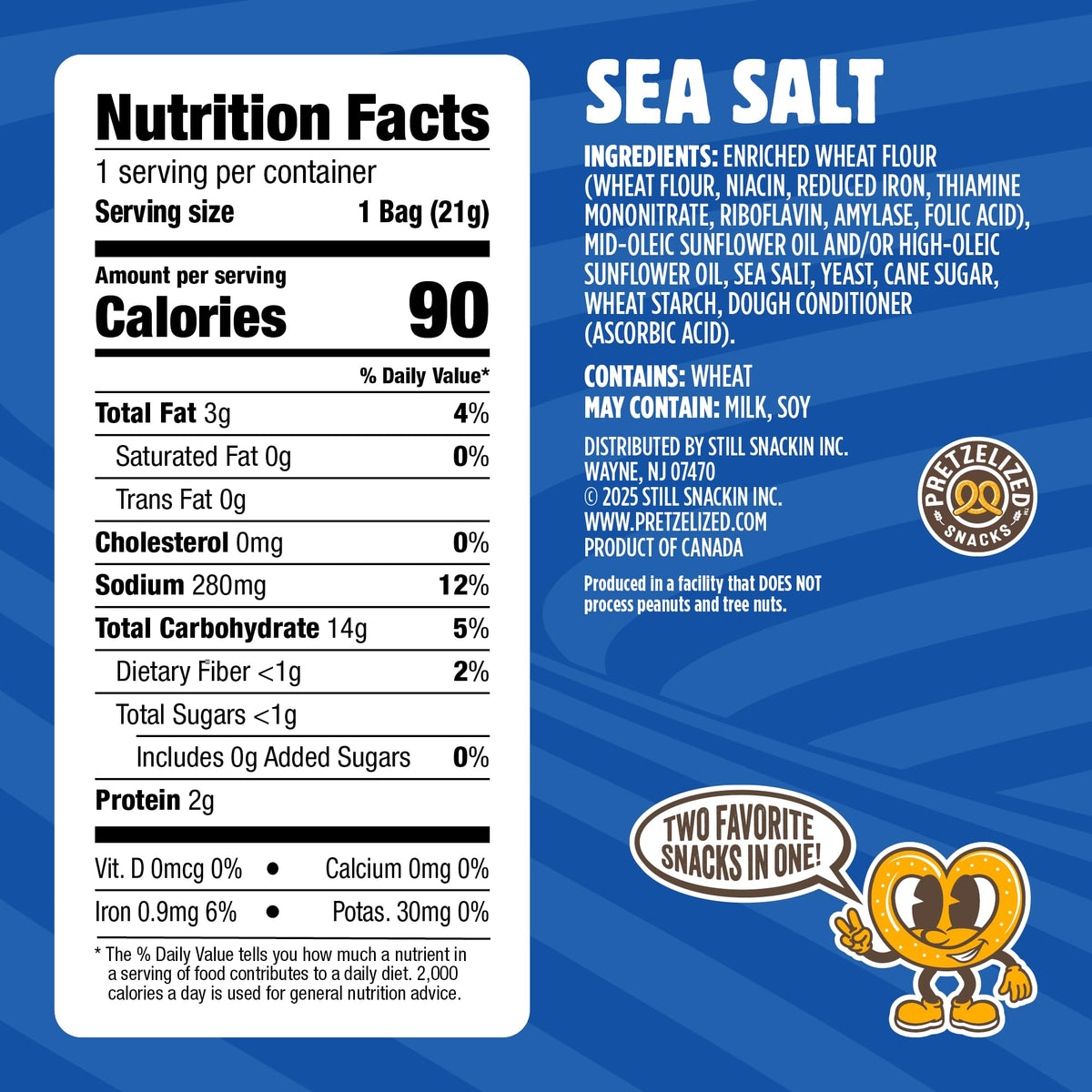 Pretzel Snack Packs Classic Sea Salt 24-Pack