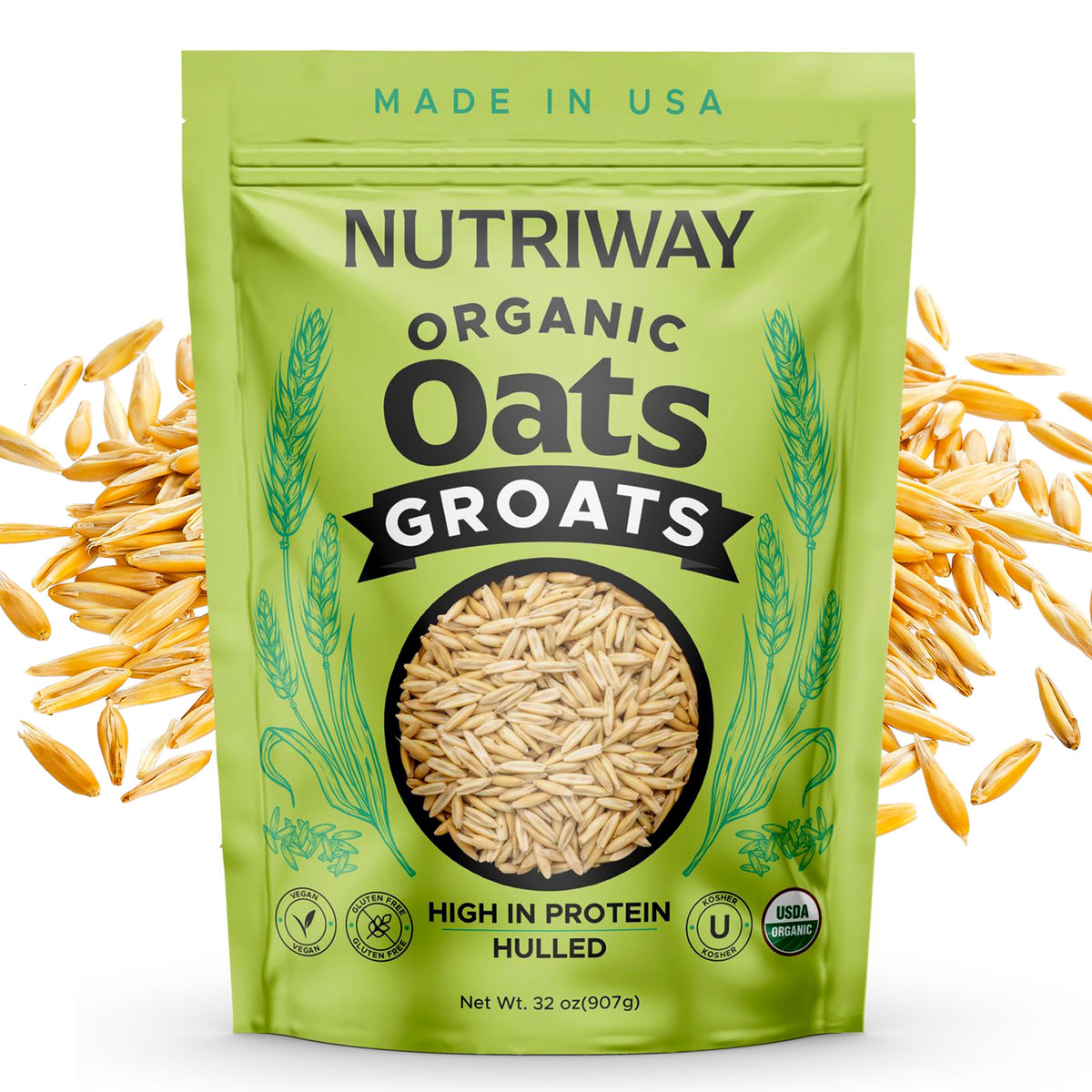 Organic Oat Groats High-Protein Whole Grain Oats
