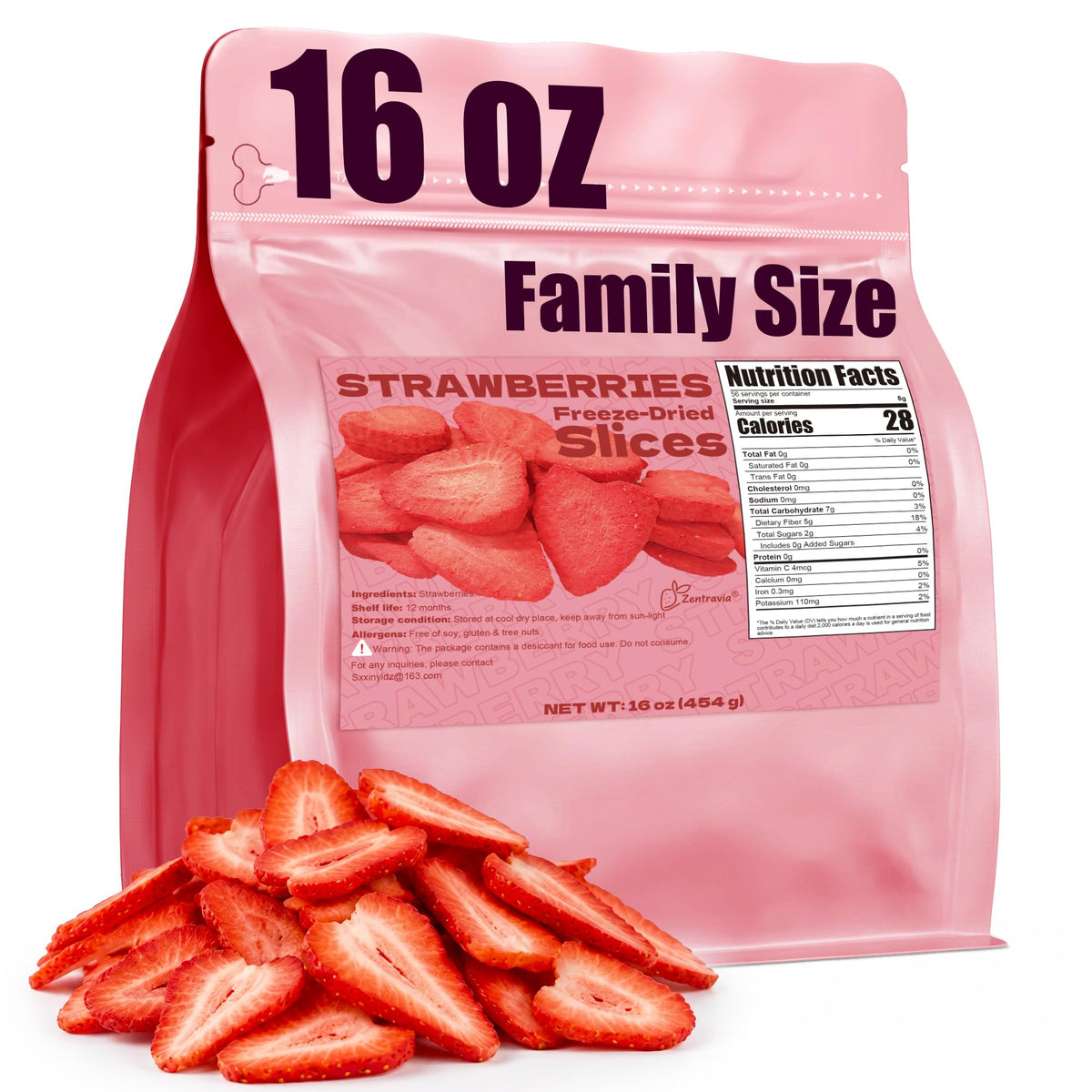Freeze-Dried Strawberries Crispy Fruit Snack