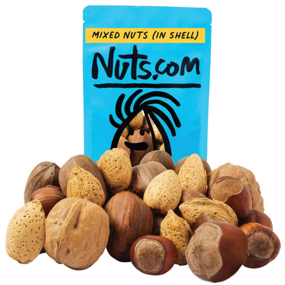 Mixed Nuts in Shell Natural Four-Nut Variety