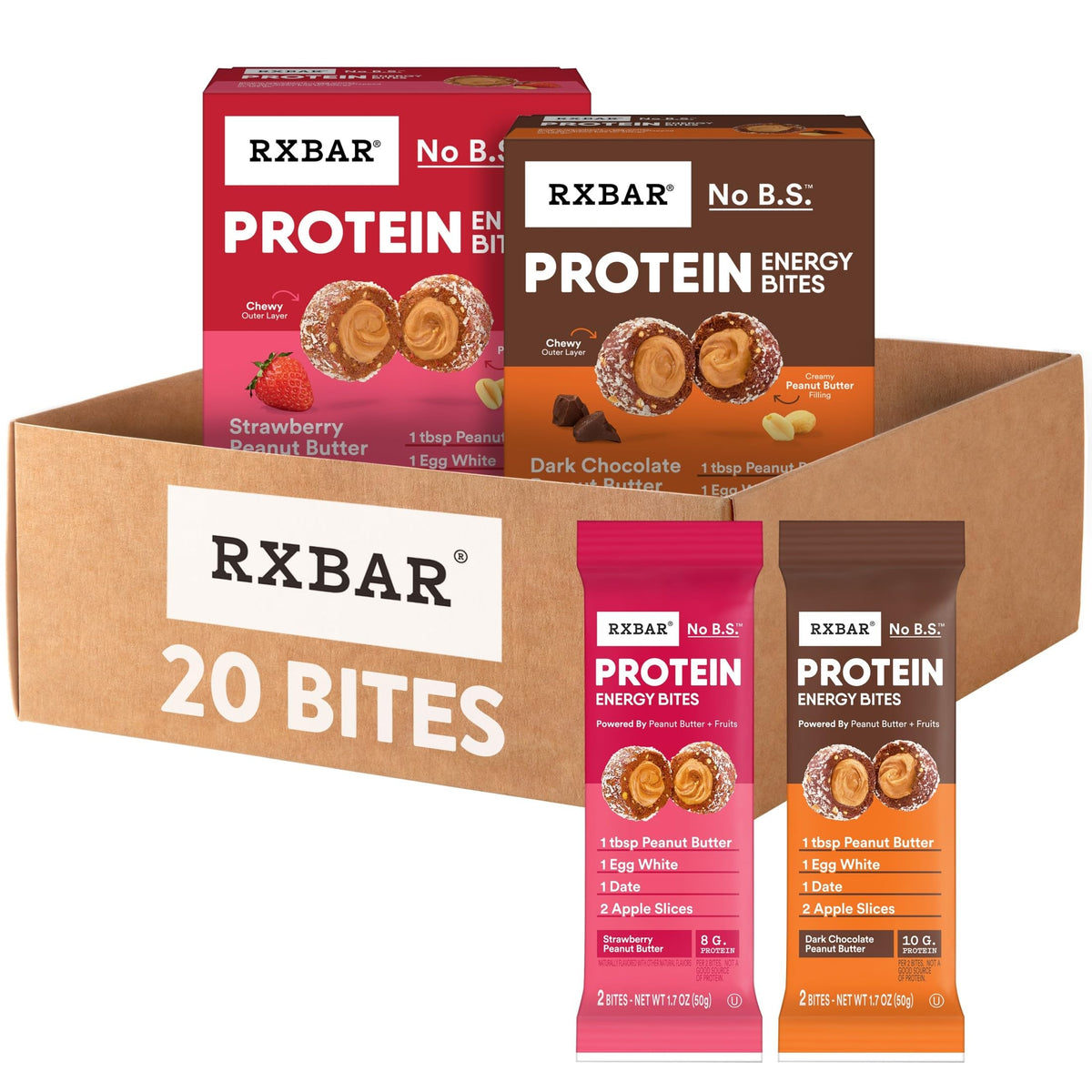 Protein Energy Bites Dark Chocolate Peanut Butter