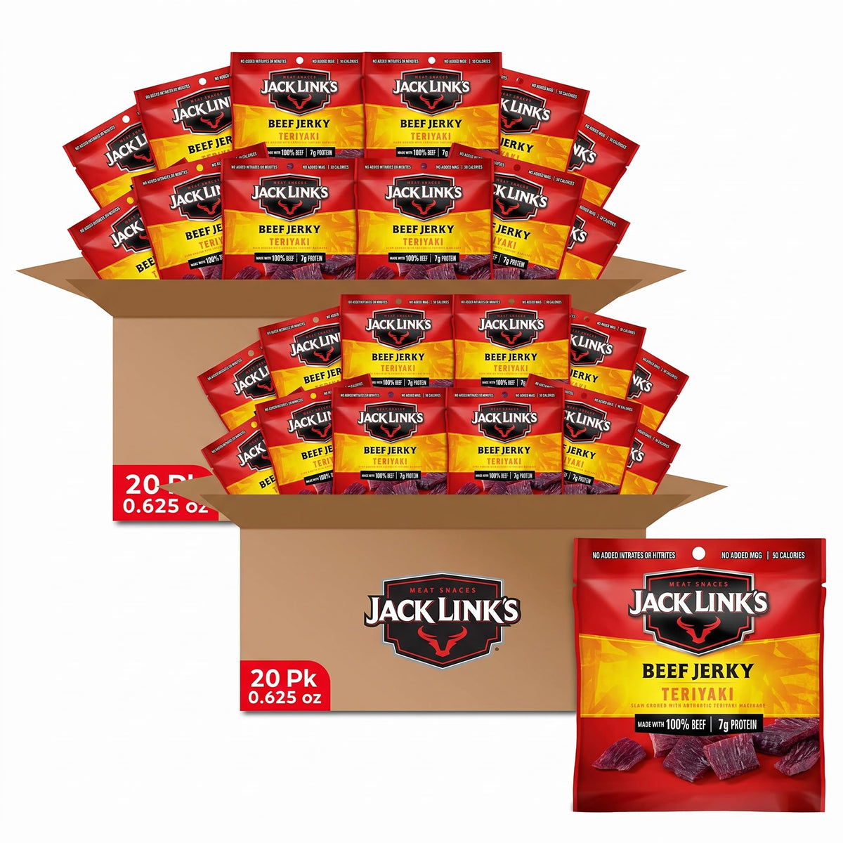 Teriyaki Beef Jerky Savory High-Protein Snack