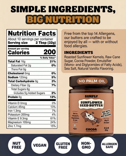 Sunflower Seed Butter Nut-Free High-Protein Spread