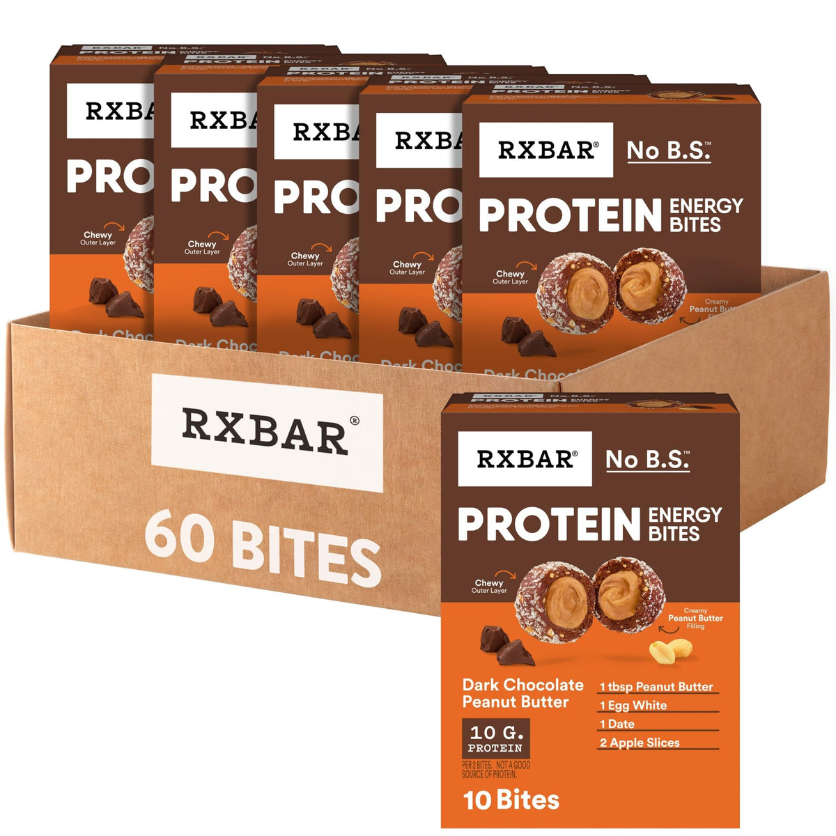 Protein Energy Bites Dark Chocolate Peanut Butter