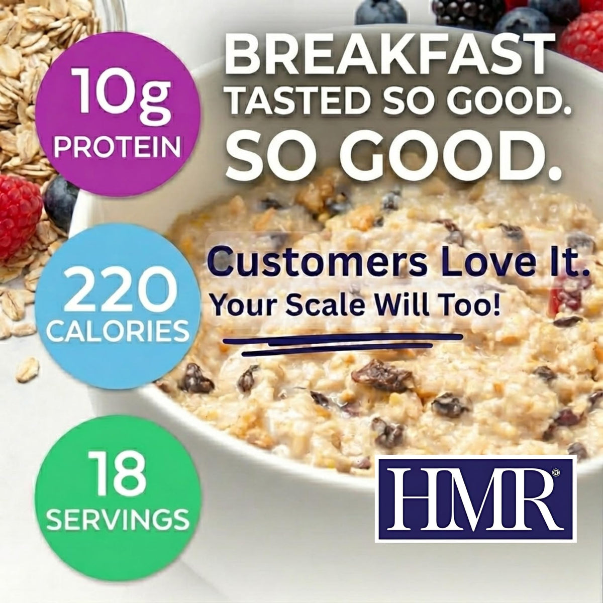 Multigrain Hot Cereal 10g Protein 18-Pack