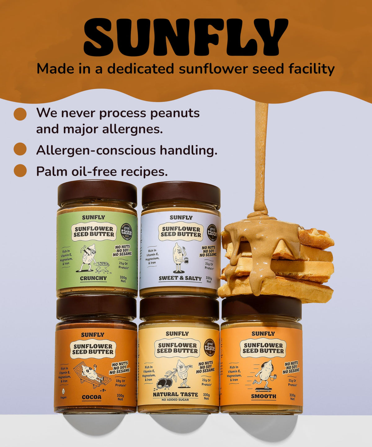 Sunflower Seed Butter Nut-Free High-Protein Spread