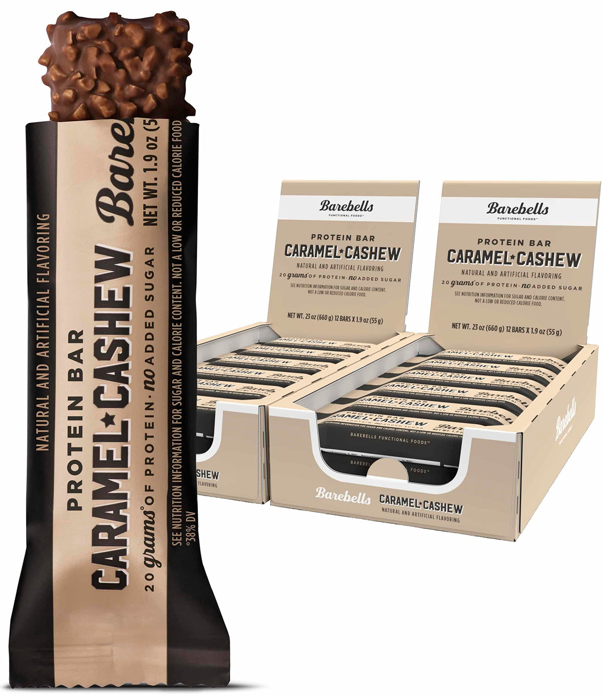 Caramel Cashew Protein Bars 20g Protein 24-Pack