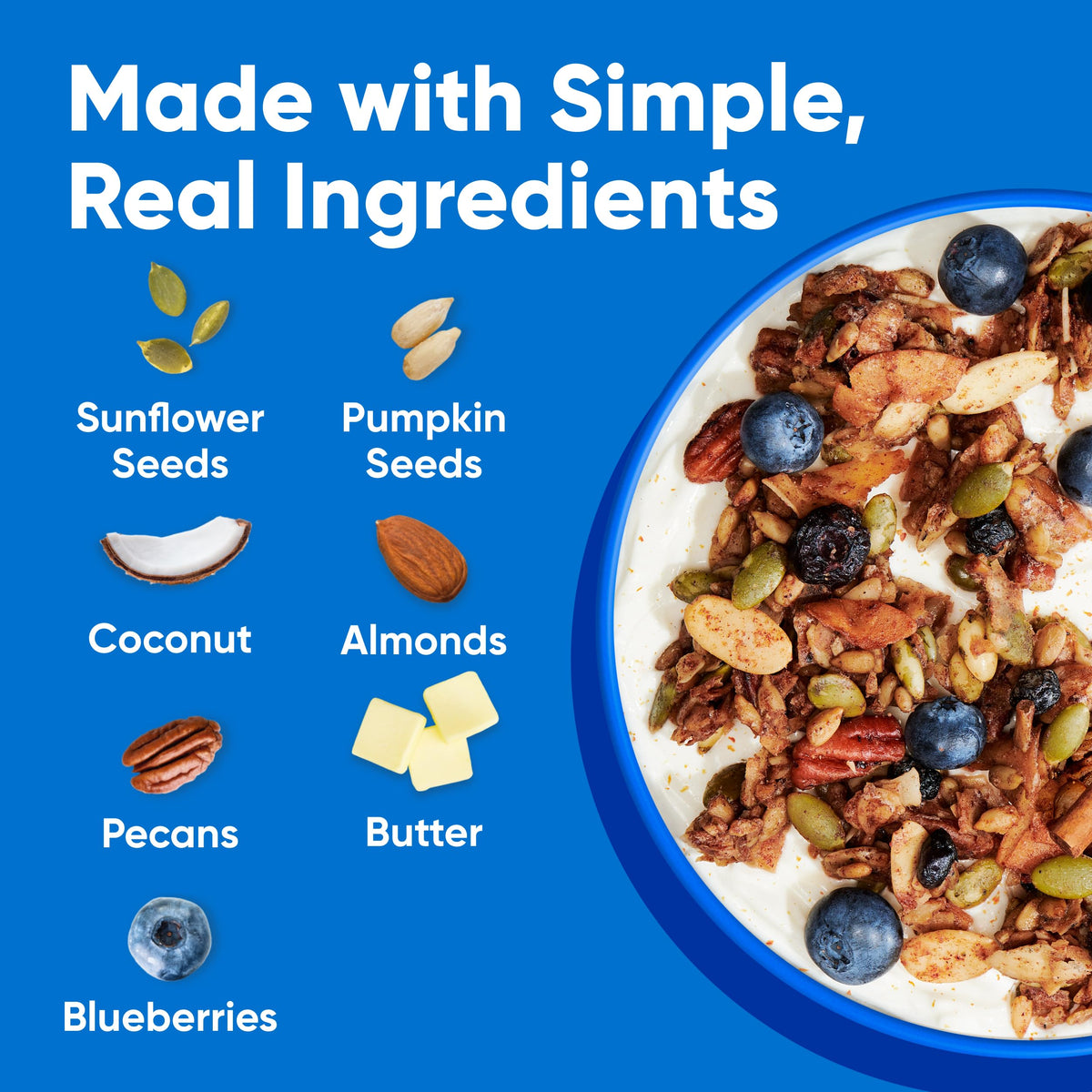 Blueberry Nut Granola Low-Carb Crunchy Blend