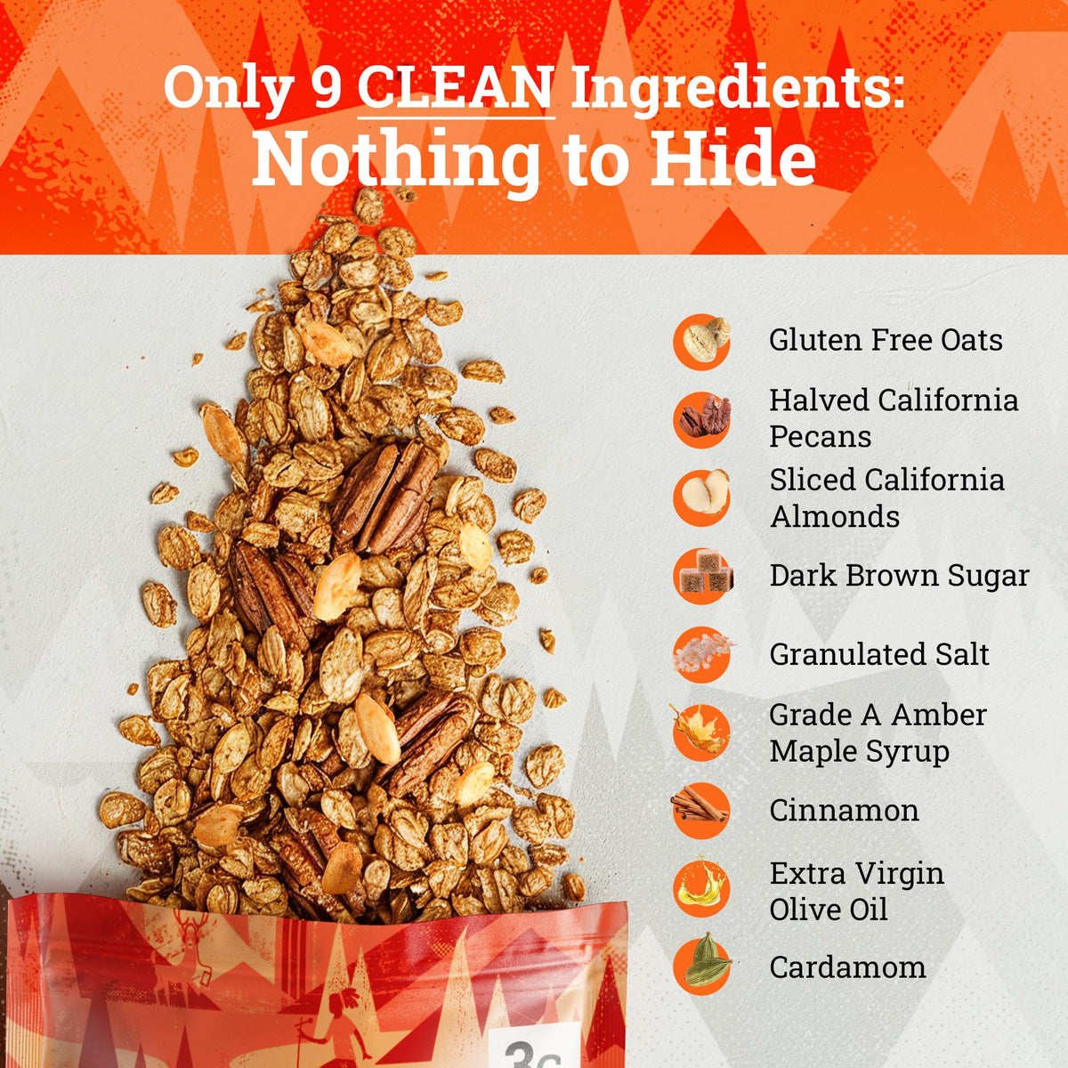 Vanilla Almond Butter Granola Grain-Free Keto