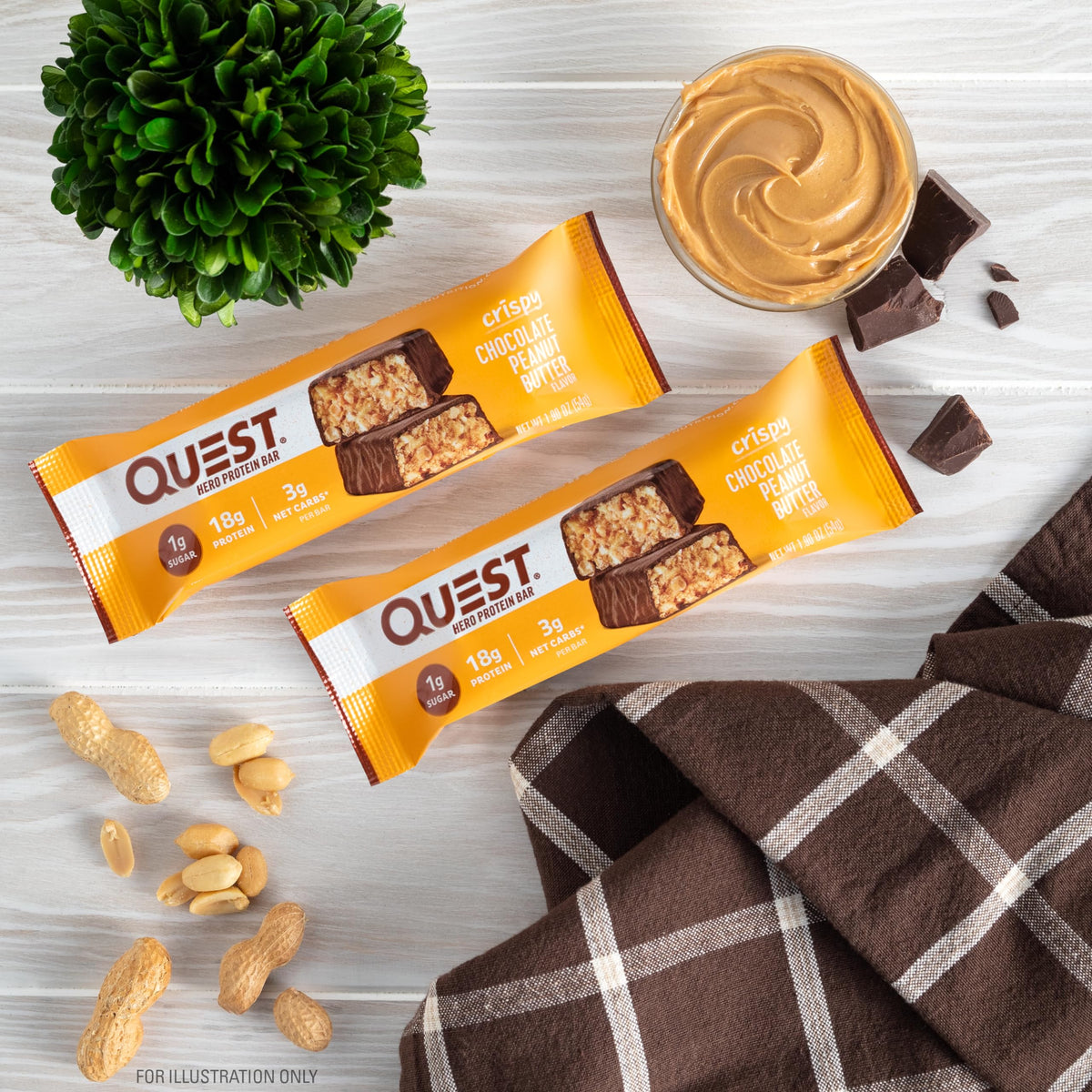 Chocolate Peanut Butter Protein Bar 18g Protein