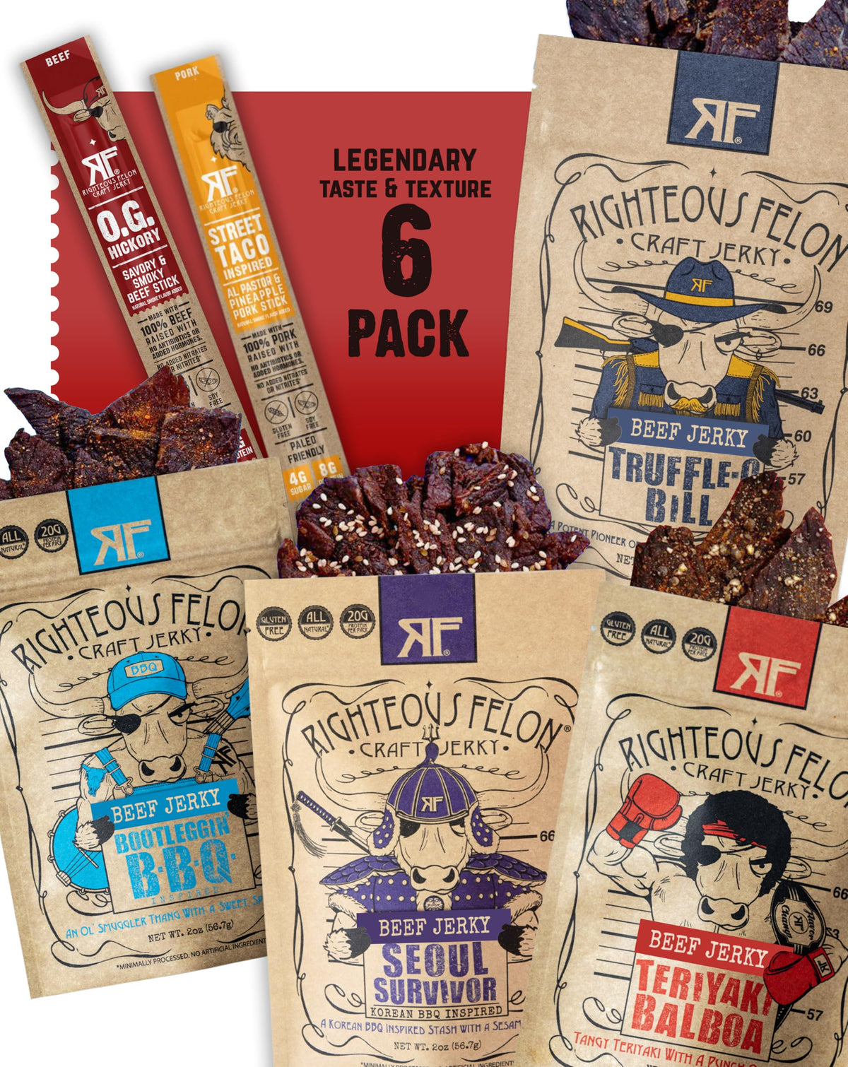 Beef Jerky High Protein Gluten-Free Snack