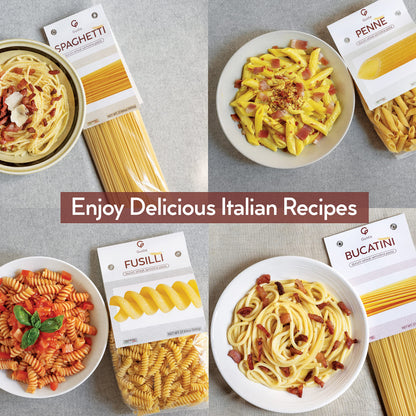 Bucatini Italian Pasta 24-Hour Slow-Dried in Italy